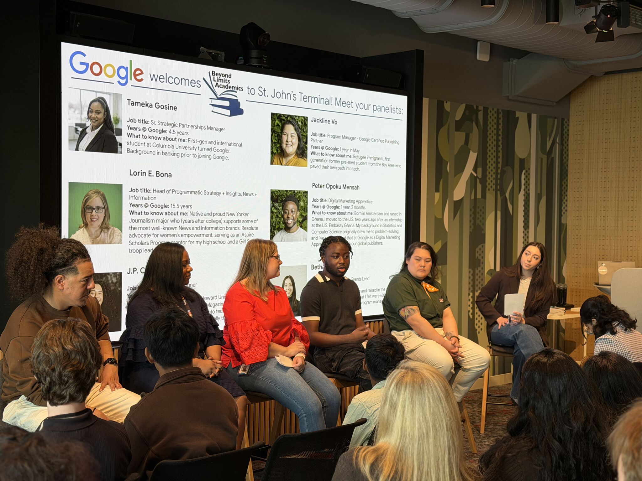 Career panel at Google NYC