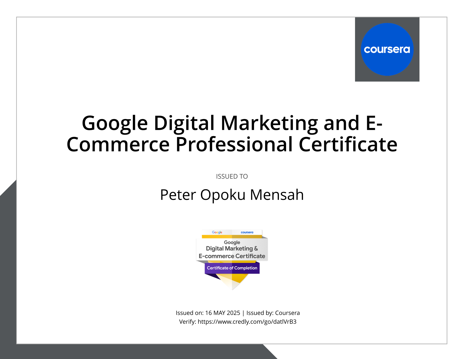 Certificate 2